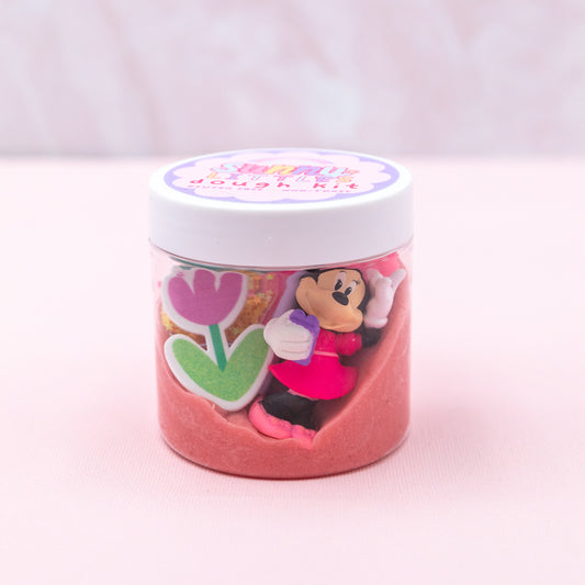 Minnie Play Dough Kit | Sensory Bin Activity | Gluten Free | Non-Toxic | 6oz Jar