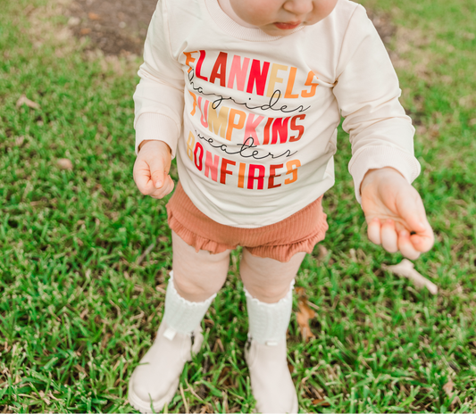 Baby & Toddler Sweatshirt | Sizes 6-12m up to 3T | Fall Things | FINAL SALE