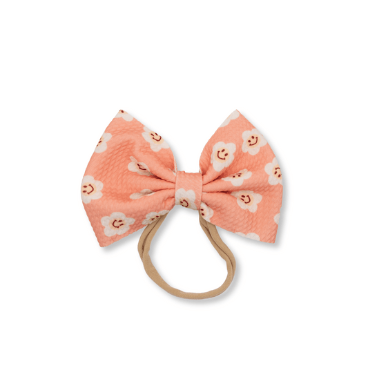 Baby Headband | Big Bow | Daisy Smiles | FINAL SALE | spsb