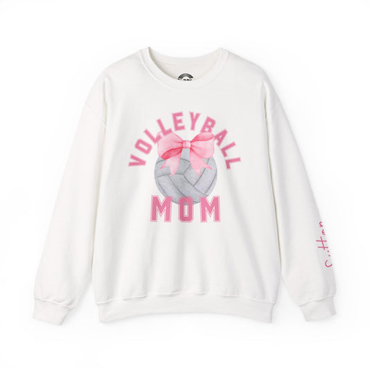 Volleyball Mom Personalized Heavy Blend™ Crewneck Sweatshirt