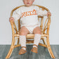 Baby & Toddler Romper | Girls & Boys | Unisex Fit | Long Sleeves | 100% Cotton | Sizes 0-3m up to 12-18m | Punkin | FINAL SALE
