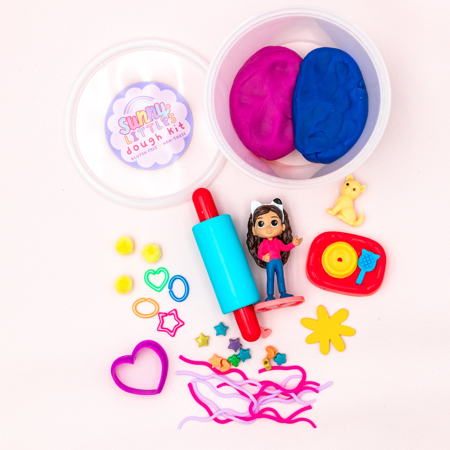 Gabby's Dollhouse Play Dough Kit | Sensory Bin Activity | Gluten Free Available | Non-Toxic | 16oz Jar