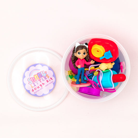 Gabby's Dollhouse Play Dough Kit | Sensory Bin Activity | Gluten Free Available | Non-Toxic | 16oz Jar