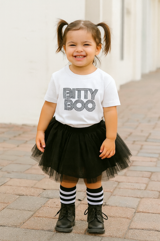 DOORBUSTER! Halloween Toddler Tee | Short Sleeves | 2T to 5T | Bitty Boo