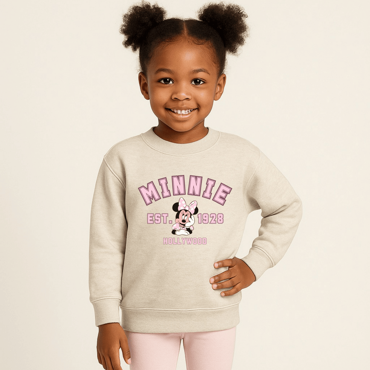 Halloween Basket Gift | Toddler Sweatshirt | 2T to 5/6T | Collegiate Minnie
