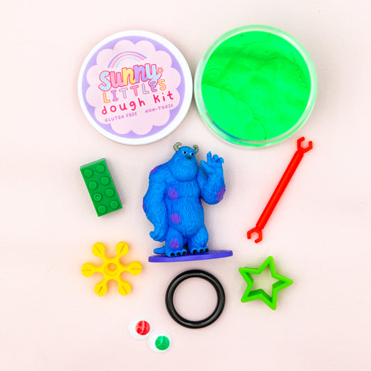 Sulley Play Dough Kit | Sensory Bin Activity | Gluten Free Available | Non-Toxic | 6oz Jar
