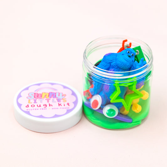 Sulley Play Dough Kit | Sensory Bin Activity | Gluten Free Available | Non-Toxic | 6oz Jar
