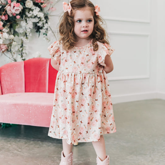 Easter Dress | 2T to 6Y | Peachy Bunnies | FINAL SALE