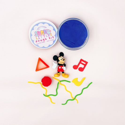 Mickey Play Dough Kit | Sensory Bin Activity | Gluten Free Available | Non-Toxic | 6oz Jar