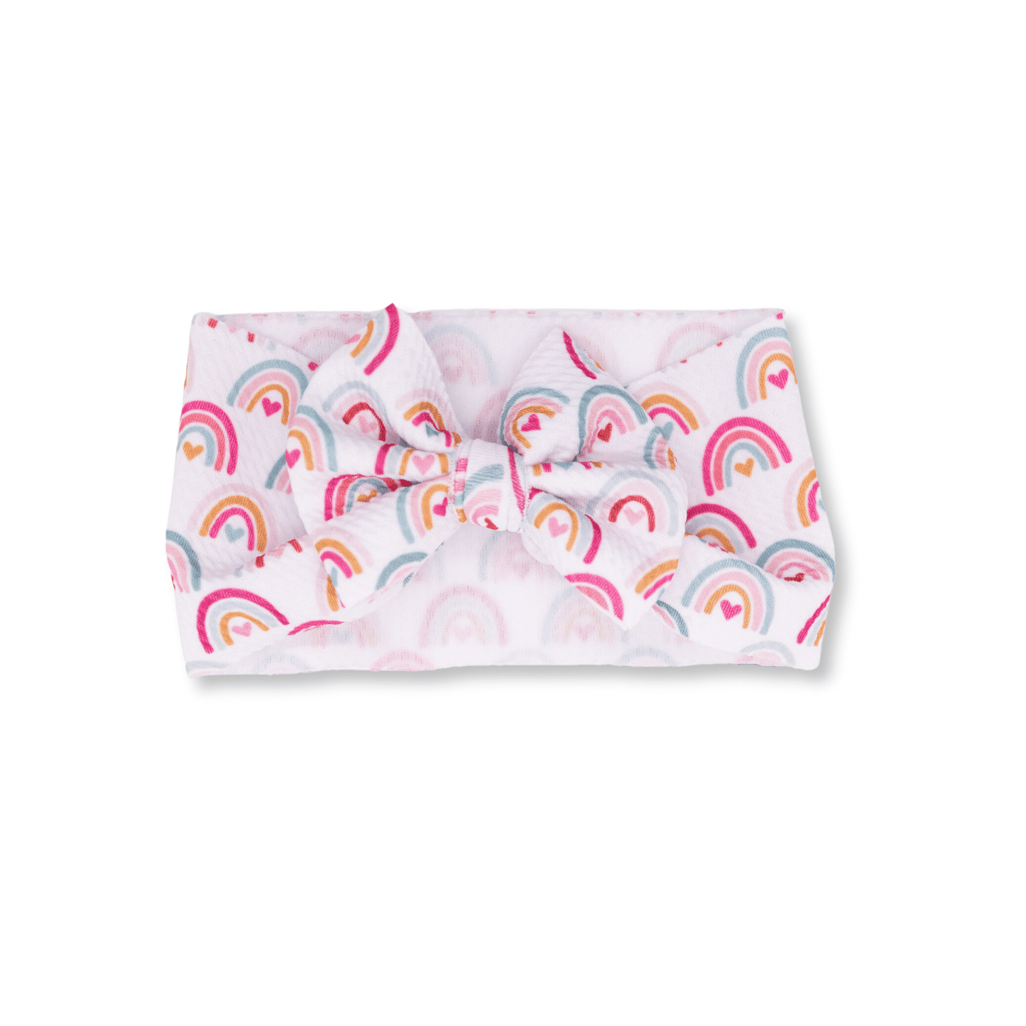 Baby Headband | Bow Handmade | Pink Rainbows FINAL SALE